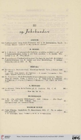 III 19. Jahrhundert (Nr.444-595)