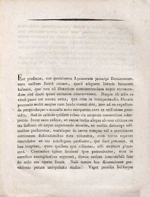 Solemnem orationem in memoriam conditi gymnasii Casimiriani die III. Jul. habendam indicit simulque de Horatii satir. I, 10, 27. quaedam disserit Eduardus Forbergius