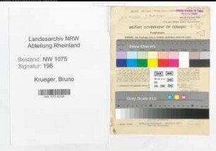 Entnazifizierung Bruno Krueger , geb. 08.08.1900 (Lehrer)
