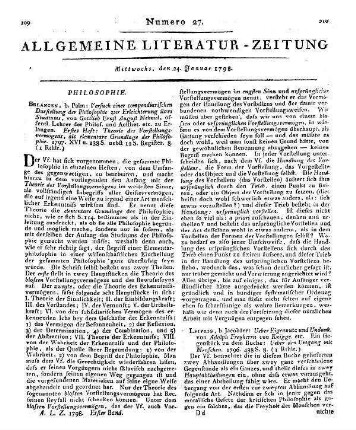 Volksmetaphysik für alle Stände. Leipzig: Höfer 1797