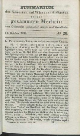 14. October 1839. No. 20.