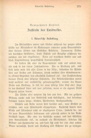 Neunzehntes Kapitel. Zustände des Landvolks