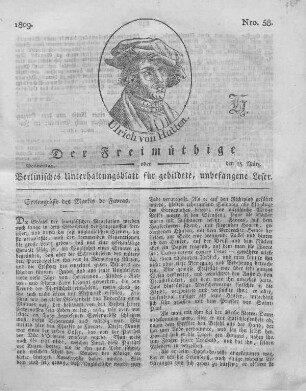 Nro. 58., Donnerstag, den 23. März 1809
