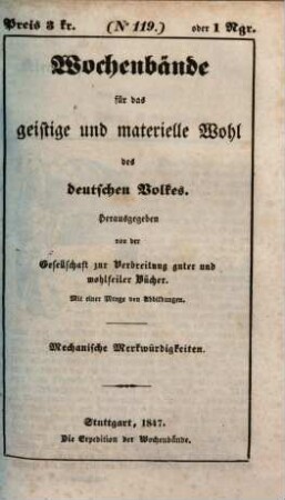 Mechanische Merkwürdigkeiten