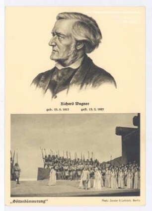 Richard Wagner, geb. 22.5.1813, gest. 13.2.1883 - "Götterdämmerung"