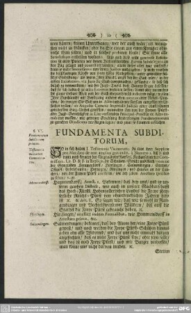 Fundamenta Subditorum