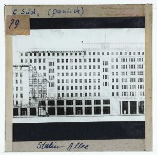 Berlin, Bauprojekt Stalinallee (heute Karl-Marx-Allee)