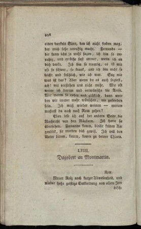 LVIII. Dagobert an Montmartin. - LXXI. Malatesta an Eichthal.