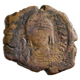 Münze, Halbfollis, 588 / 589