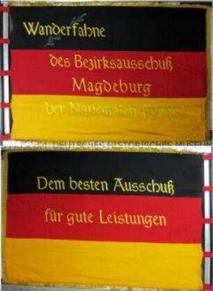 Wanderfahne des Bezirksausschusses Magdeburg der Nationalen Front