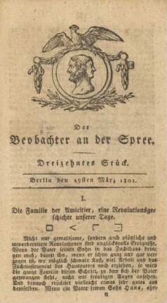 13. Stueck, 29. Maerz 1802