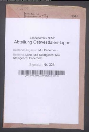 Vikar Johann Bernhard Ignatz Nolten zu Paderborn