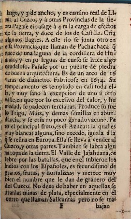 Descripcion de las provincias perten. al obisp. del Cuzco