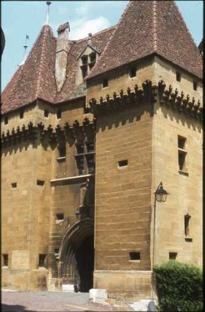 Detailansicht des Schlosses Neuchâtel