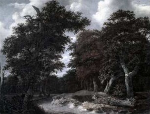 Weg mit Baumgruppe