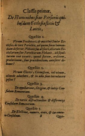 Eberhardi Speckhan ... Quaestionum Iuris Caesarei, Pontificii, Statutarii, Consuetudinarii, & maxime Saxonici, Centuria Secunda : Pro Diversitate Rerum & materiarum, in ea tractatarum, in quatuor Classes distributa ...
