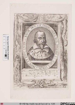 Bildnis Ferdinand (von Bayern), 1612-50 Kurfürst u. Erzbischof von Köln
