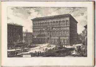 Veduta del Palazzo Farnese (Ansicht des Palazzo Farnese), aus der Folge "Vedute di Roma"