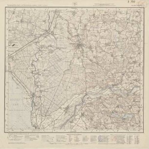 8323 (alte Nr.: 189) Tettnang, Topographische Karte von Württemberg im Maßstab 1:25000 (4cm - Karte)