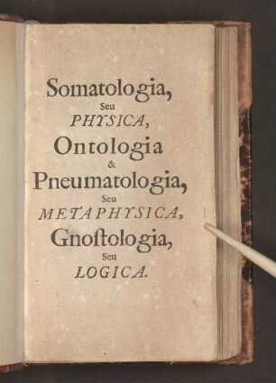 Somatologia, Seu Physica, Media, Aristotelem inter & Cartesium, incedens; : In gratiam Auditorum suorum Francofurtensium, Anno 1679. primum edita, nunc recognita & aucta