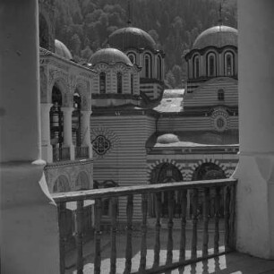 Das Kloster des heiligen Iwan von Rila, ein orthodoxes Kloster im Rila-Gebirge im südwestlichen Bulgarien