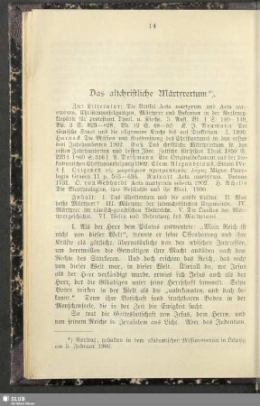 Das altchristliche Märtyrertum