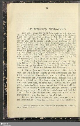 Das altchristliche Märtyrertum