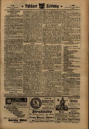 Zweite Ausgabe vom Freitag, den 27. Mai 1910.