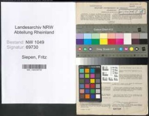Entnazifizierung Fritz Siepen , geb. 28.04.1922 (Foerster)
