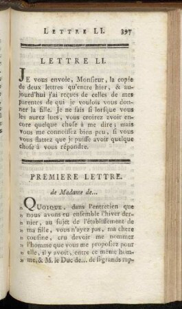 Lettre LI.-Lettre LII.