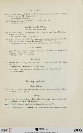 Lithographien (Nr. 1576-1777)