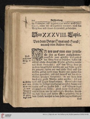 Das XXXVIII. Capitel