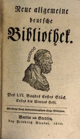 Neue allgemeine deutsche Bibliothek. 56. 1801