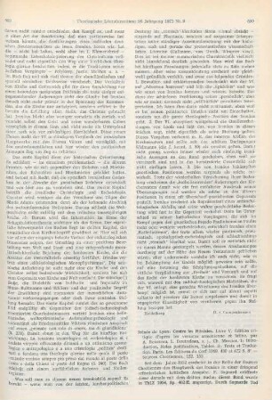 690-692 [Rezension] Irénée de Lyon: Contre les Hérésies