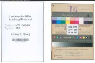 Entnazifizierung Georg Knobloch , geb. 23.12.1911 (Fernmelder)
