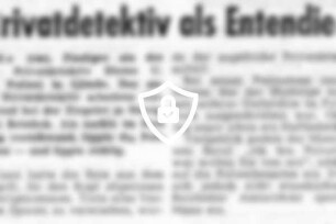 Privatdetektiv als Entendieb