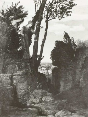 Paar in toskanischer Landschaft