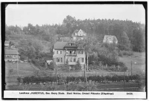 Landhaus Hubertus. Besitzer Georg Stade. Stadt Wehlen. Ortsteil Pötzscha (Elbgebirge)