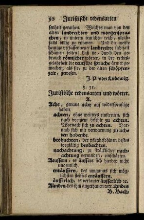 Juristische redensarten und wörter.