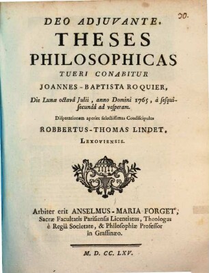Theses philosophicas