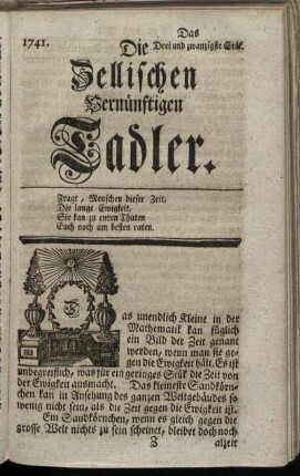 1741. Das Drei und zwanzigste Stük.