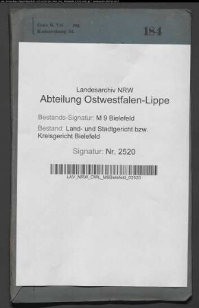 Erblasser: Schnellen, Johann Wilhelm: Testament