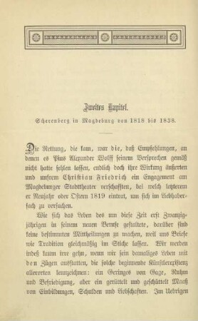 Zweites Kapitel. Scherenberg in Magdeburg von 1818 bis 1838