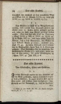Das eilfte Kapittel. Von Bündnissen, Eiden und Gelübden. - Das fünffzehnte Kapittel. Von den Strafen.