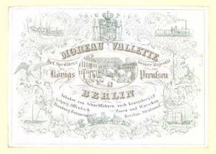 Visitenkarte Spediteur Moreau Vallette