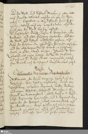 No: 12. Continuatio der Kriegs-Begebenheiten.
