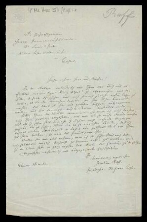 Brief von Joseph Joachim Raff an Louis Spohr
