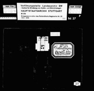 Kriegsstammrolle der 3. Ersatzbatterie (Unteroffiziere)