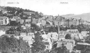 Sebnitz. Blick auf die Stadt, Ansichtskarte