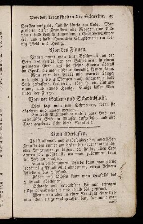 Vom Aderlassen.